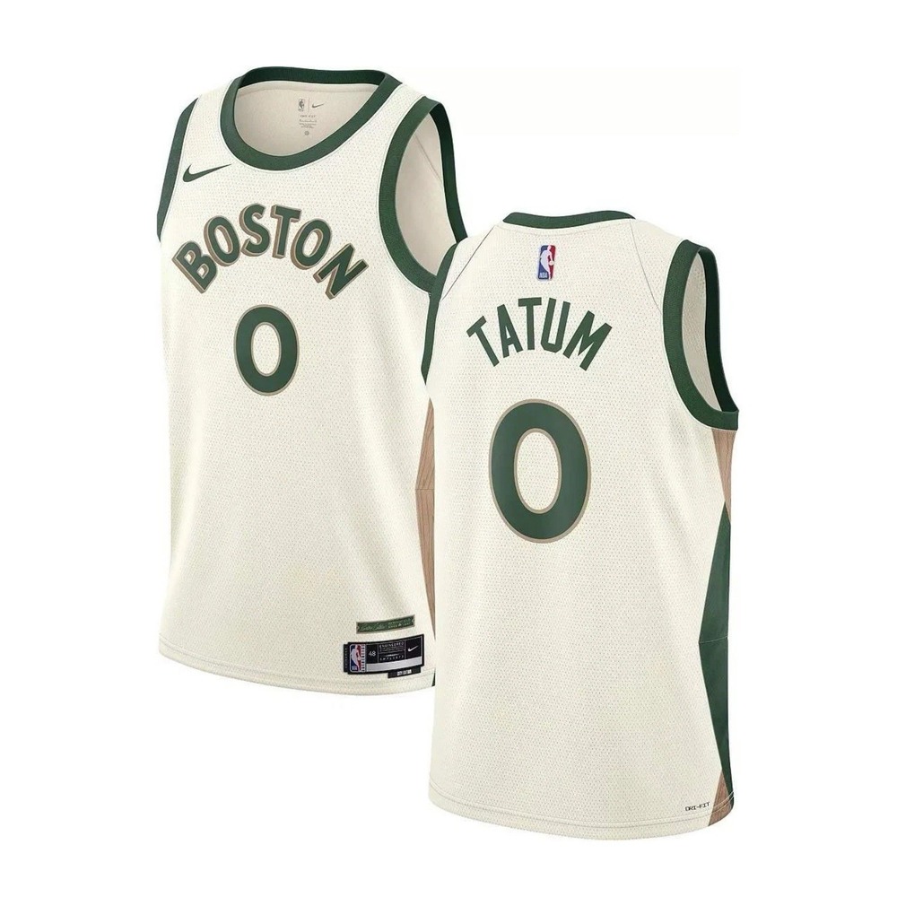 Boston Celtics Jayson Tatum #0 Jersey XXL Nike‎ City Edition Cream DX8488-133